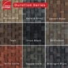 Owens Corning Duration Series Shingle Colors